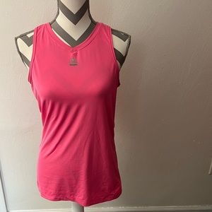 Adidas Shirt Womens Medium Pink Sleeveless‎ Tank Top Athletic Techfit